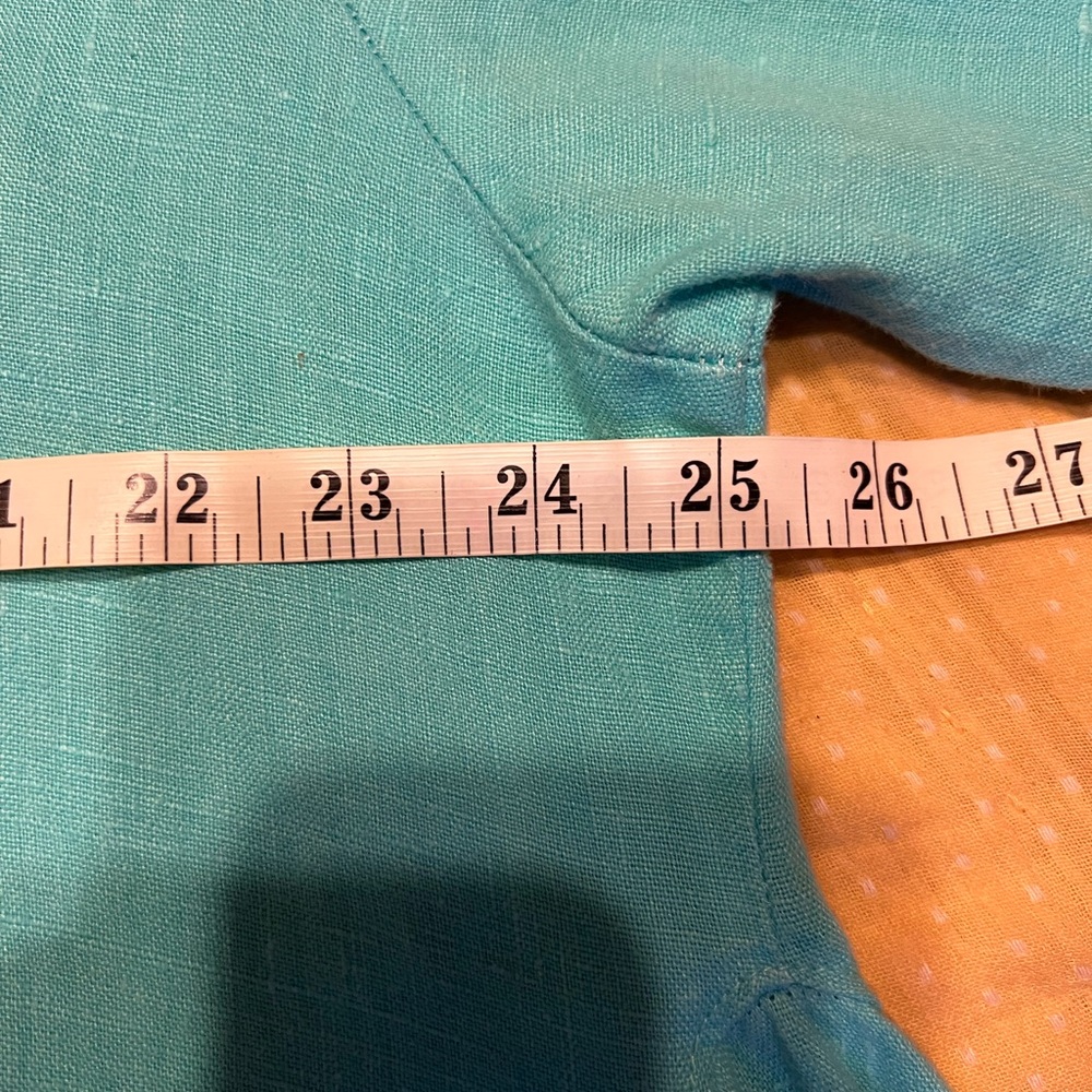 Heart’s Desire by Mary Grace Coastal Blue Ruffle Tunic Shirt Lagenlook XL - Picture 8 of 15